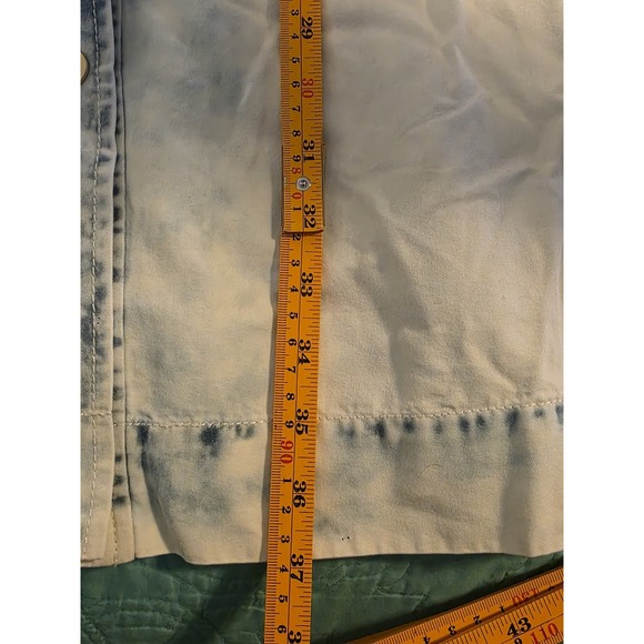 Chico's Sz 2(12) Dynamic Denim Jacket/Dress Light‎ Snowbird Cinch Waist Retro - Picture 9 of 9